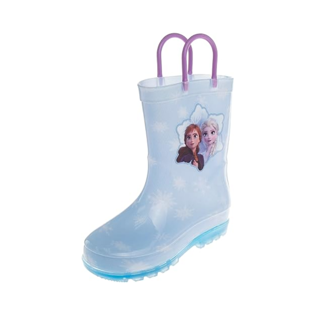 Botas de lluvia impermeables con asa fácil de tirar de Frozen (para niños pequeños)