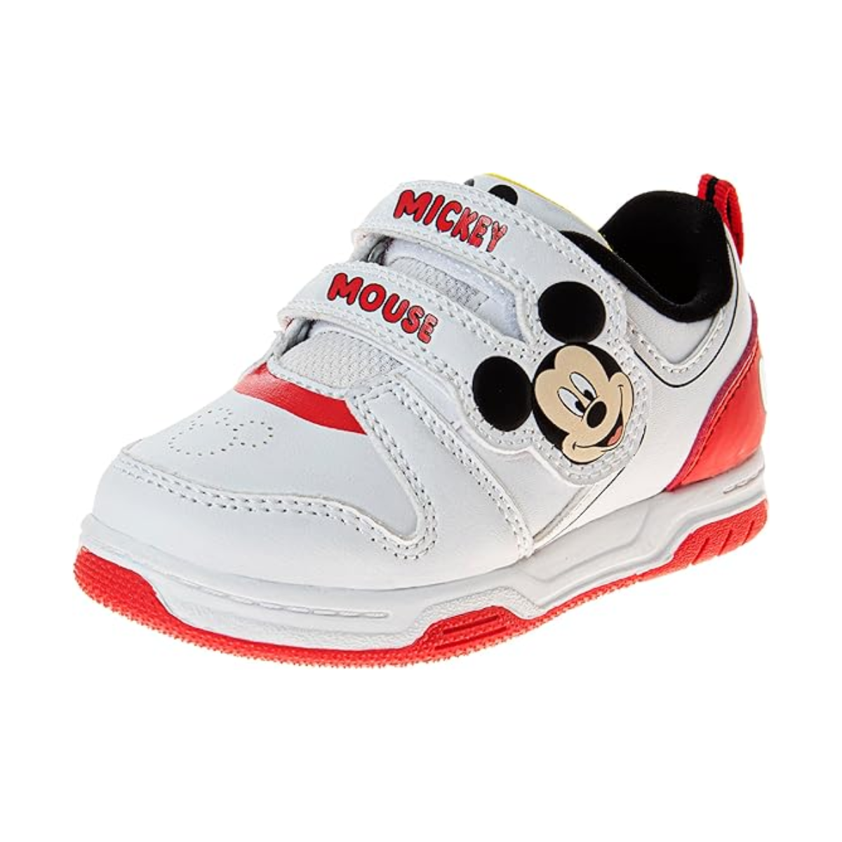 Zapatillas Disney Kids para niños, informales, sin cordones, ligeras, con diseño de Mickey Mouse (tallas 5 a 10 para niños pequeños)