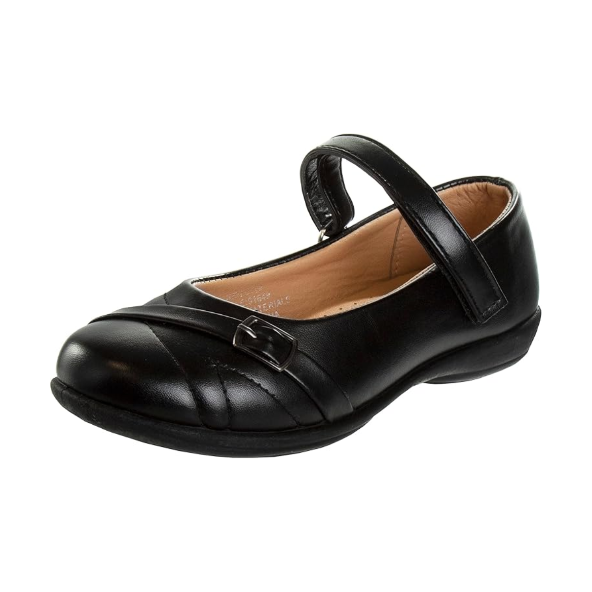 Zapatos Mary Jane para niñas de Josmo, uniforme escolar, bailarinas, sin cordones, color negro (talla 5 para niñas pequeñas)