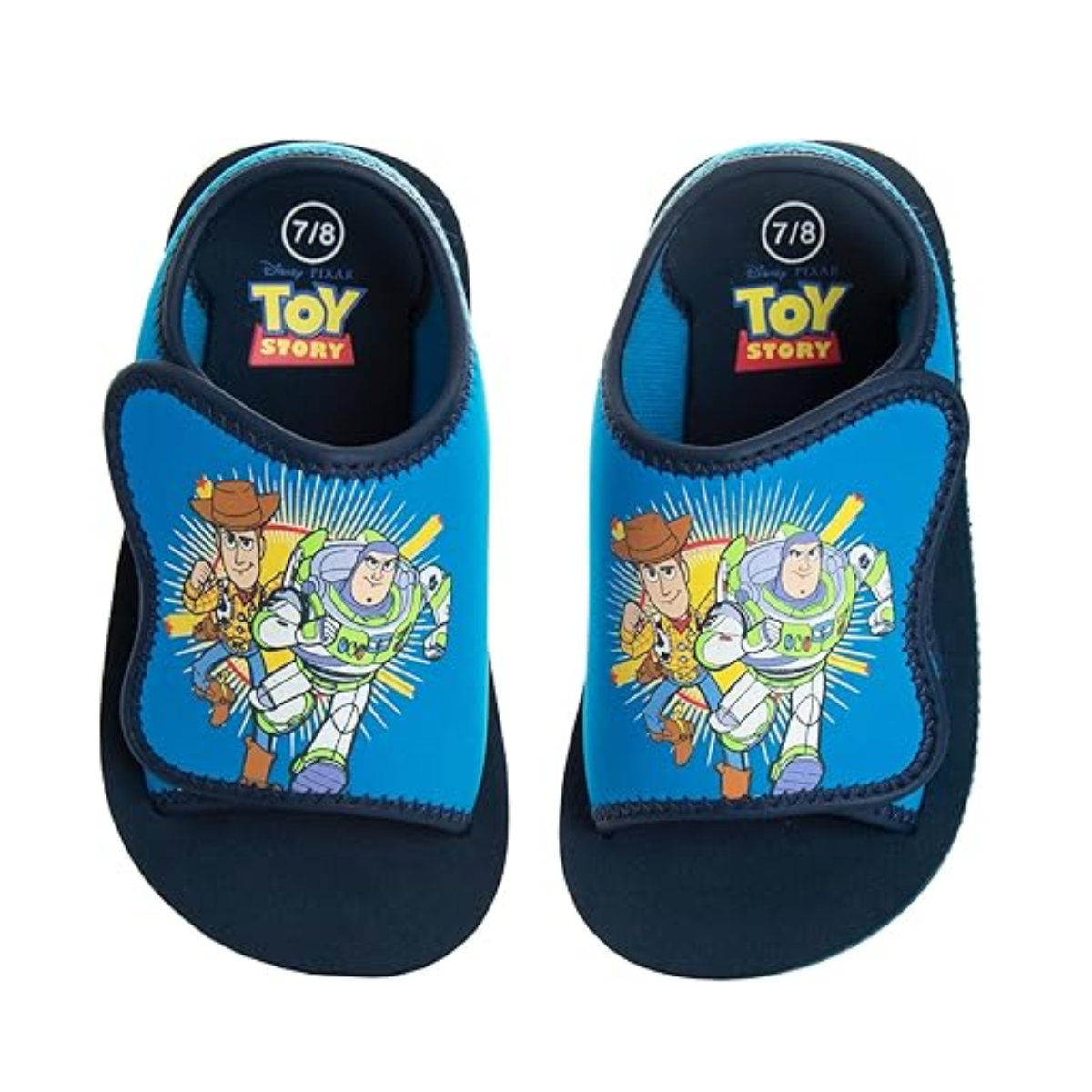 Sandalias de verano de Toy Story: zapatos acuáticos para niños con correa ajustable y punta abierta, para exteriores (para niños pequeños)