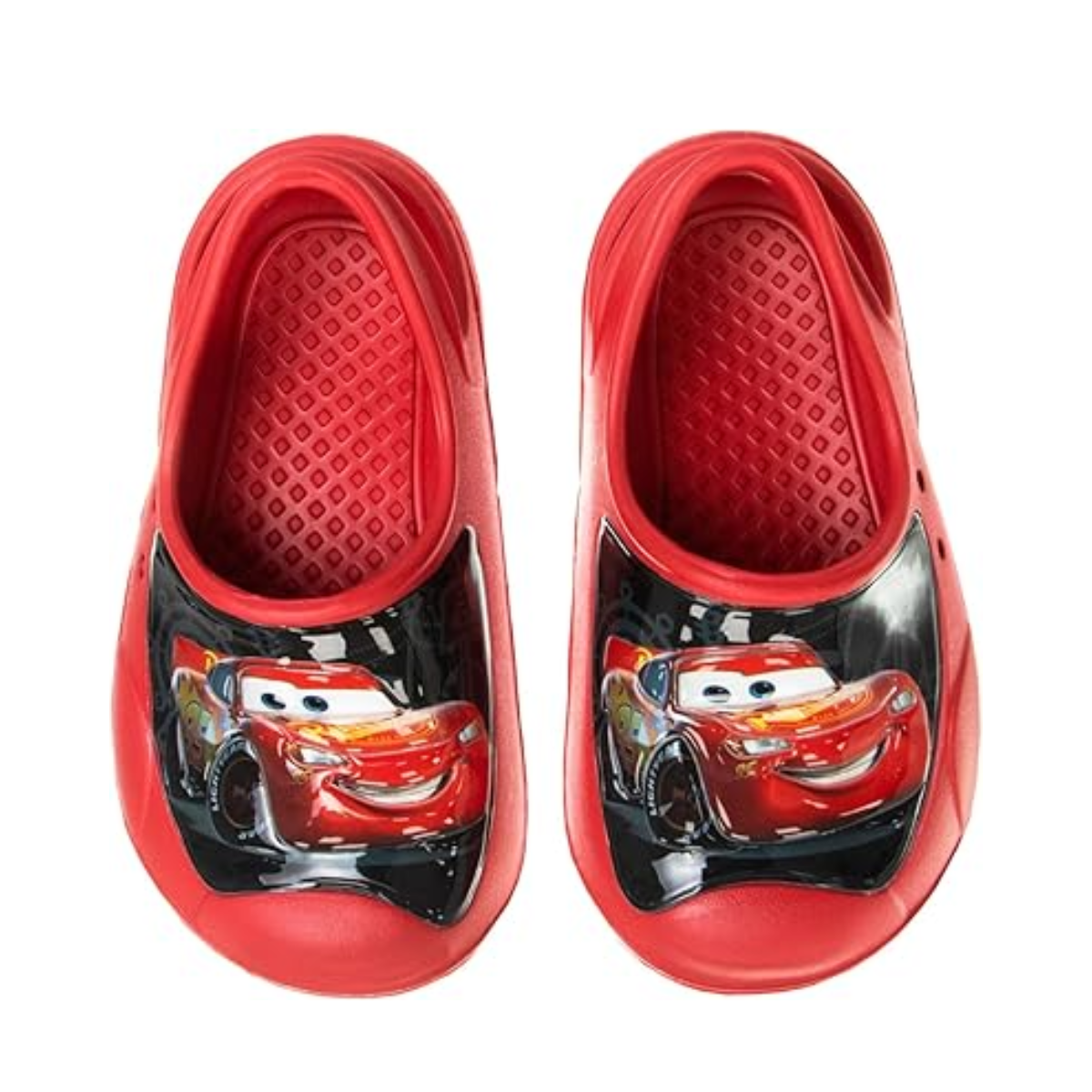 Sandalias de verano Josmo para niños con diseño de zuecos de Disney Cars, zapatos de piscina para niños, con tiras en la parte posterior, puntera cerrada, deportivas, con personajes atléticos, sin cordones (para niños pequeños)