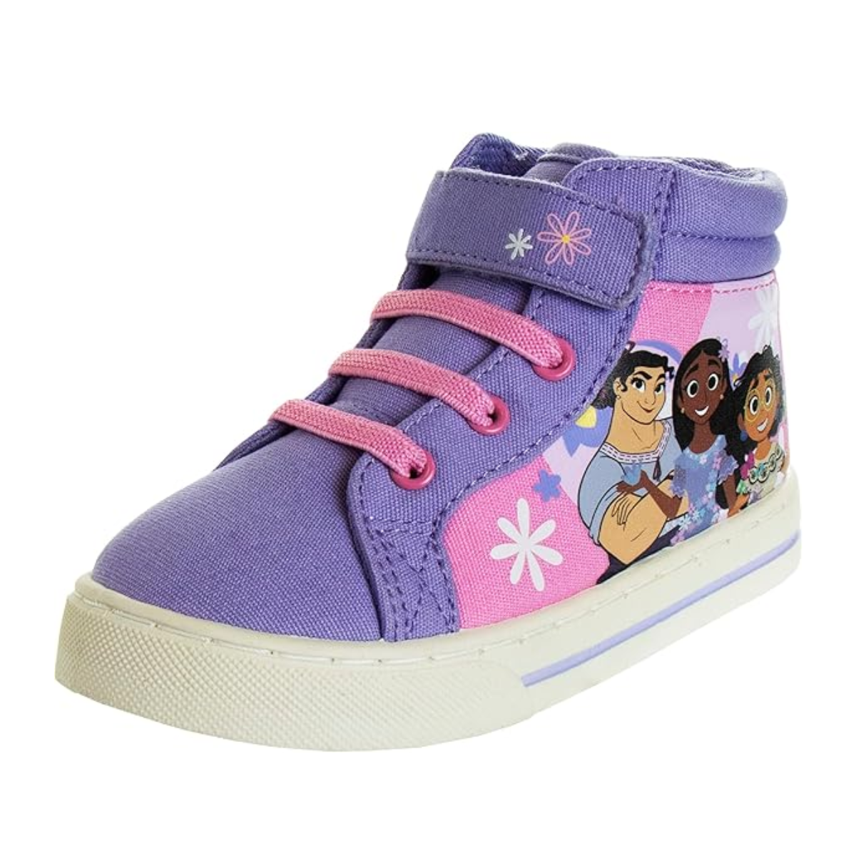 Disney Encanto Shoes Casual Canvas - Zapatillas deportivas sin cordones Mirabel - Morado con luz (para niños pequeños)