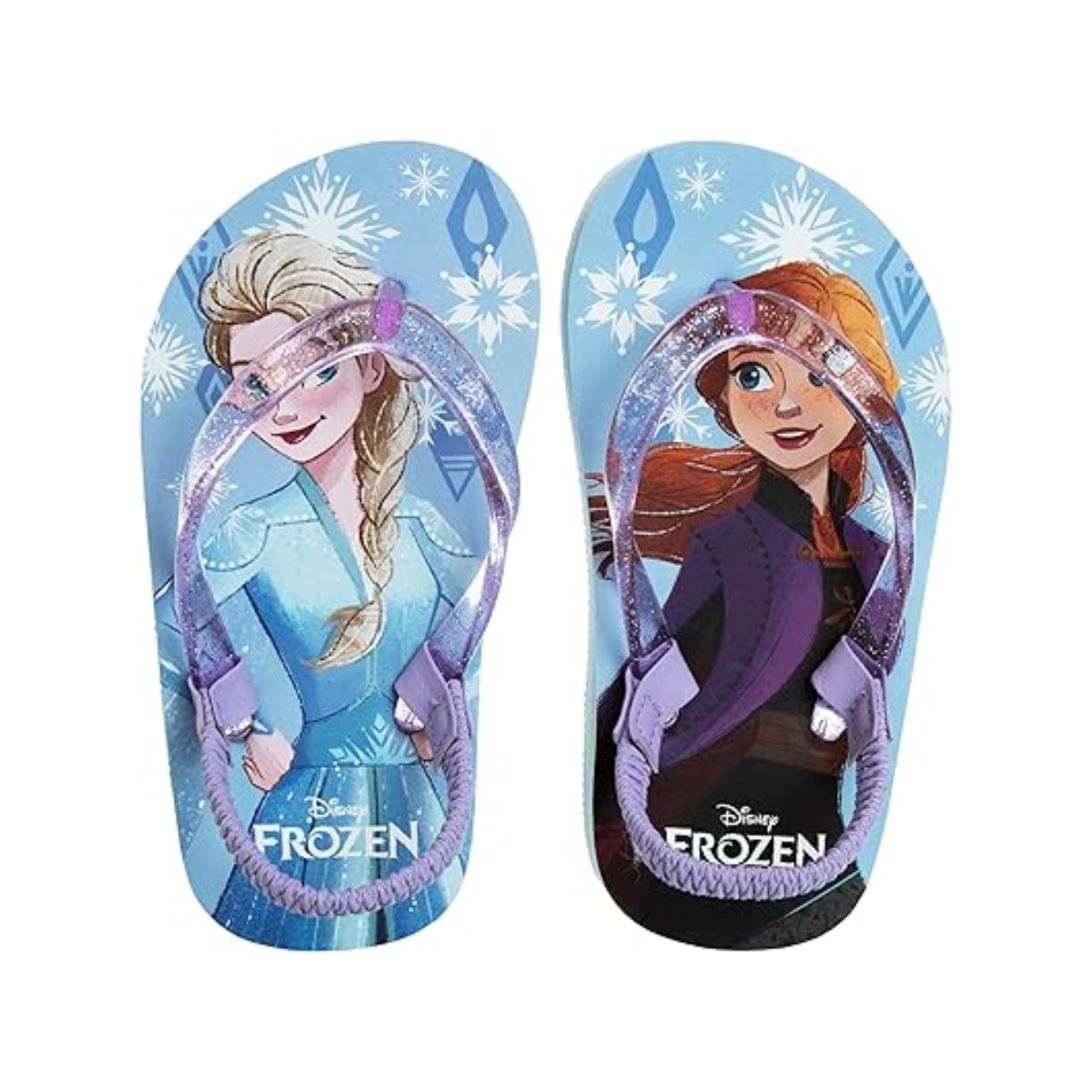 Sandalias con chanclas de personajes de Frozen de Disney, zapatos para niños para el agua, chanclas de playa, sandalias de verano sin cordones de secado rápido (para niños pequeños y bebés)