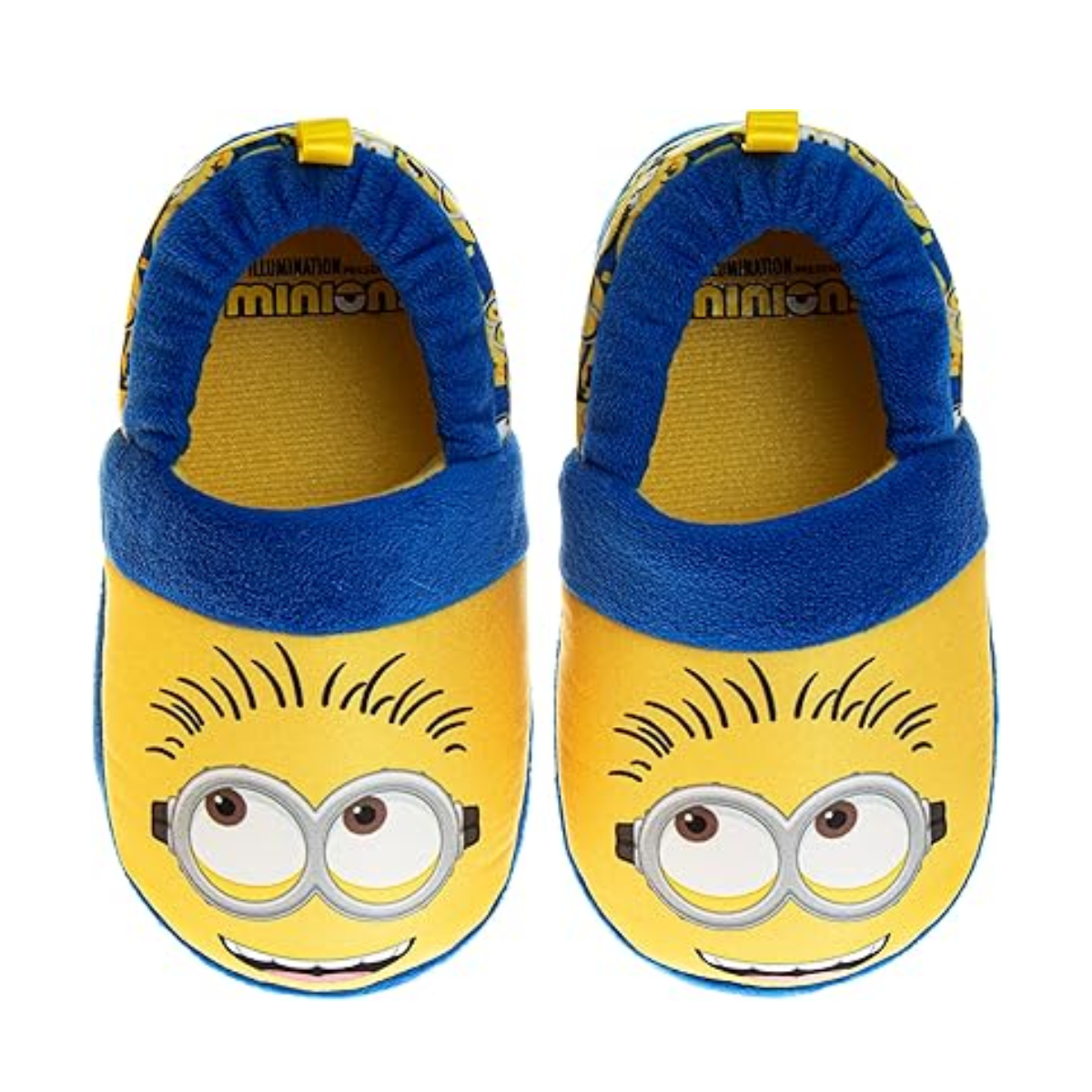 Pantuflas Josmo Minions para niños y niñas - Mi villano favorito - Zapatillas de casa cómodas para interiores - Pantuflas de peluche de Minions (para niños pequeños)