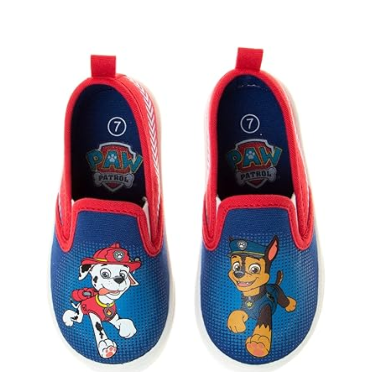 Zapatillas de lona para niños de caña baja, informales, sin cordones y con personajes de Paw Patrol (para niños pequeños y bebés)