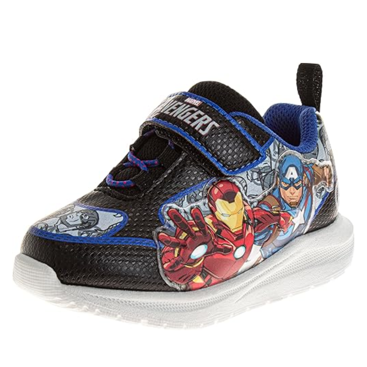 Marvel Comics Characters Slip-on Laceless Sneakers - The Avengers Casual Shoes (Toddler/Little Kid)