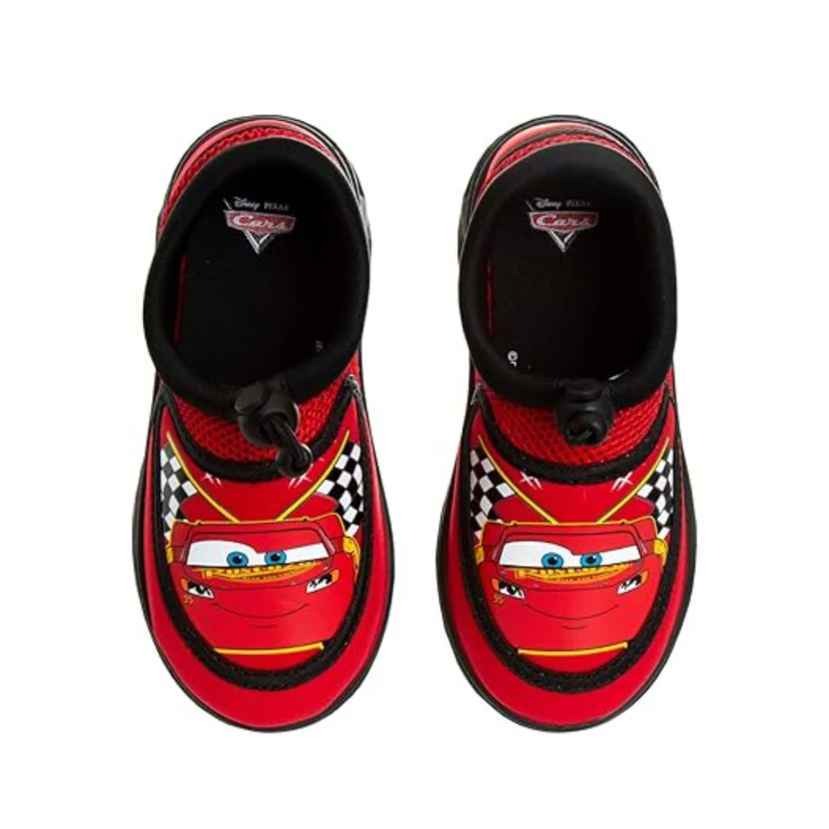 Disney Cars Water Shoes Kids Sandals -  Lightning McQueen Pool Aqua Socks Bungee Waterproof Quick Dry (toddler-little kid)