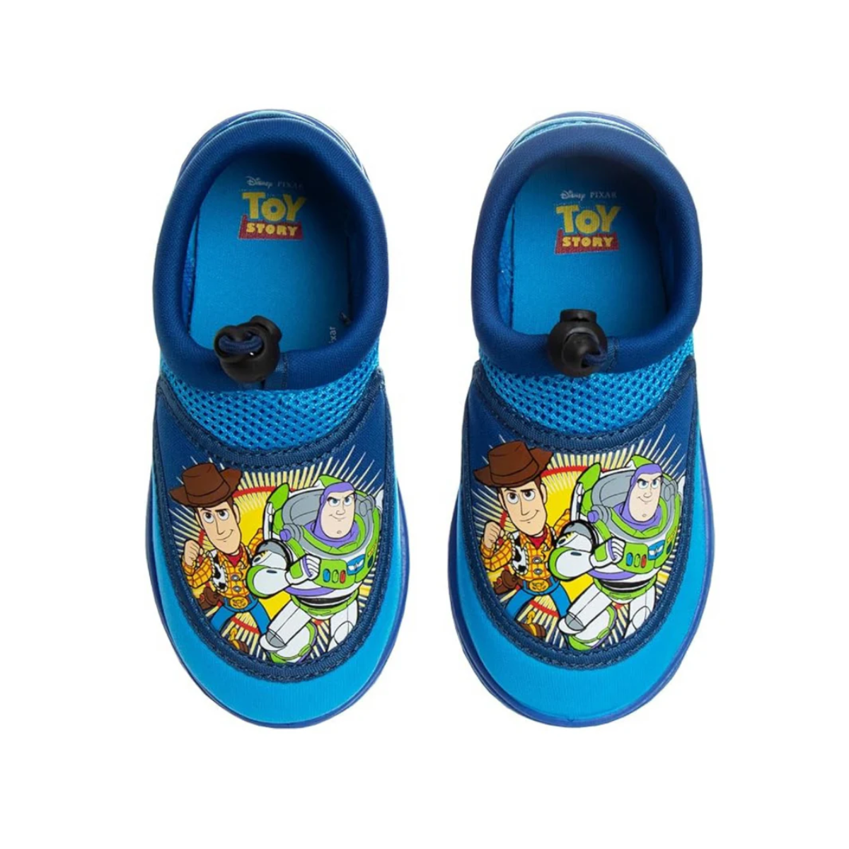 Toy Story Boys Water Shoes Kids Sandals -  Woody Buzz Lightyear Pool Aqua Socks Bungee Waterproof Quick Dry (toddler-little kid)