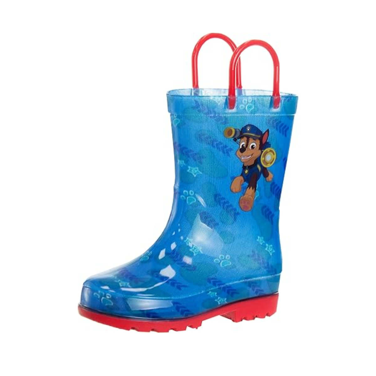 Botas de lluvia impermeables con asa fácil de tirar para niños de Paw Patrol (para bebés y niños pequeños)