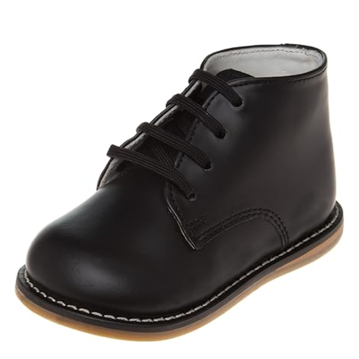 Zapatos para caminar para bebés Josmo Logan: zapatos para bebés cómodos y antideslizantes, botas para primeros pasos, color negro (talla mediana, para bebés)