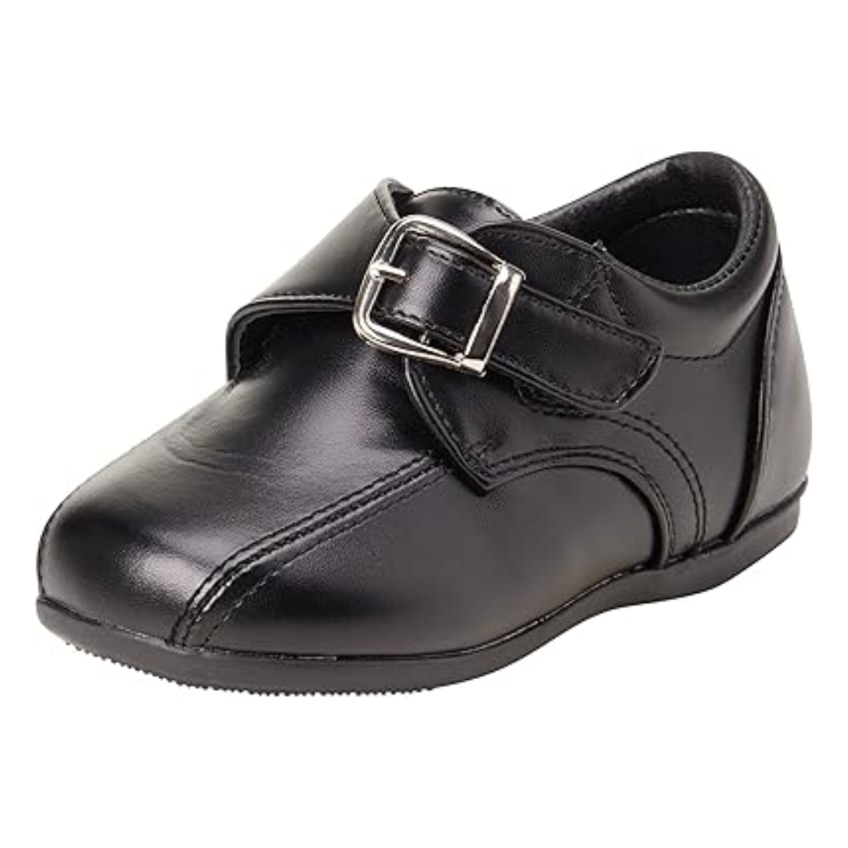 Zapato de vestir para caminar para niño Josmo (bebé, niño pequeño), talla 3 para bebé, hebilla negra