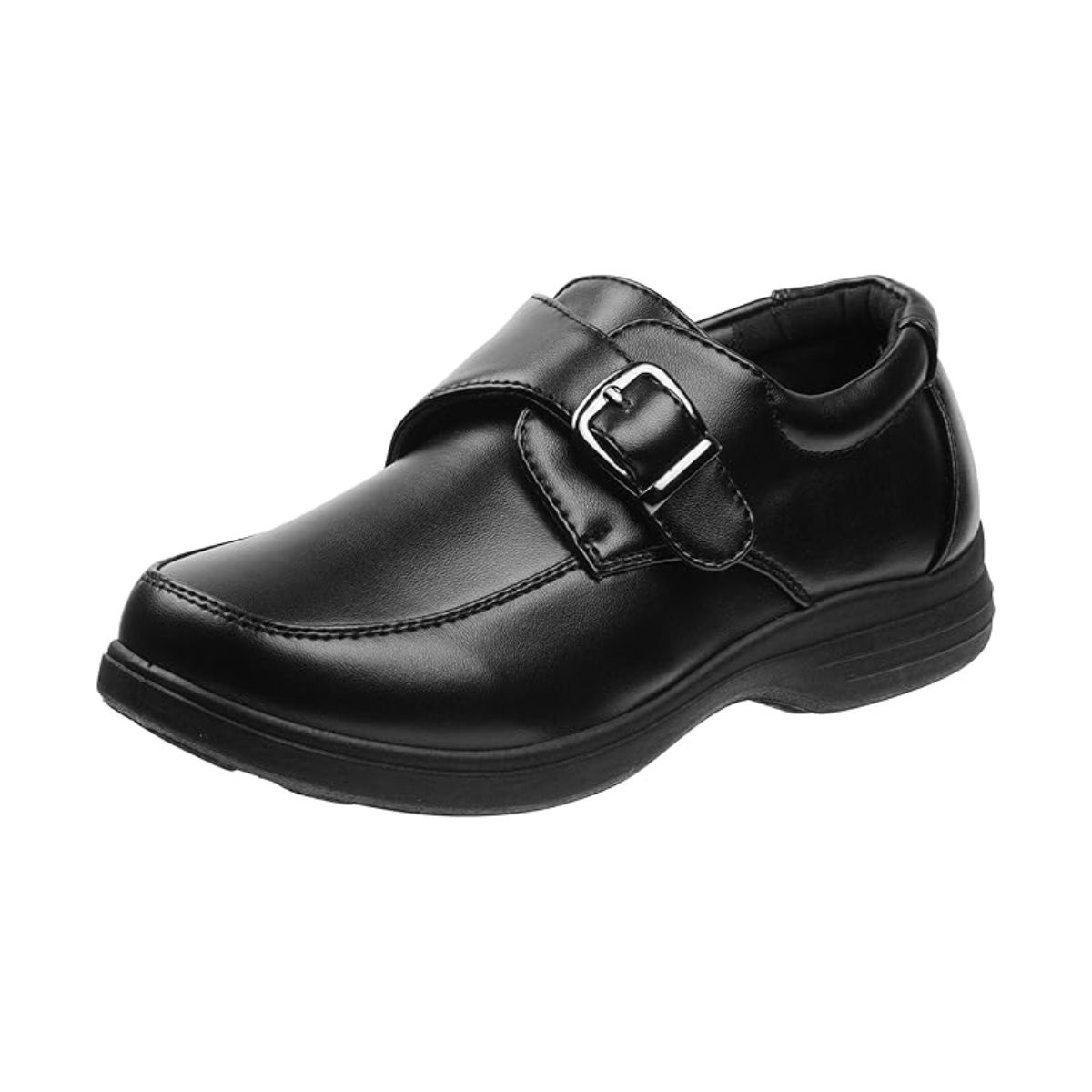 Zapatos de vestir para niños Josmo - Zapatos Derby de uniforme escolar Mocasines (para niños pequeños/niños), talla 5 para niños pequeños, hebilla negra